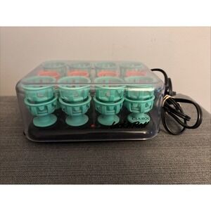 Clairol Lock N Roll Hot Hair Rollers Curlers Pageant 24 Spoolies BT-1  Tested